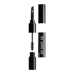 Instantly shape and set high impact eyebrows with NYX Professional Makeup Dip Shape Go Longwear Brow pomade. This all-in-one eyebrow pomade comes in an ultra-saturated, waterproof finish and includes a precision angled brush and a spoolie for taming. Ultra-high pigment, ultra-long-lasting, no hassle, and no tools needed. Vegan formula with no animal-derived ingredients or by-products. All NYX Professional Makeup products are proudly cruelty-free and PETA certified. Color: Black. Gorgeous Eyebrows, Eyebrow Pomade, Sparse Brows, Filling In Eyebrows, Brow Color, Nyx Makeup, Brow Pomade, Angled Brush, Brow Shaping