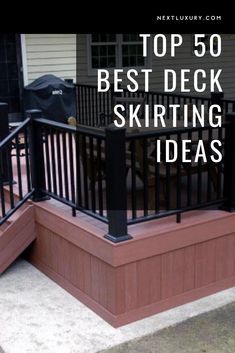 the top 50 best deck skirting ideas