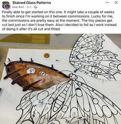 an image of a butterfly cut out on paper