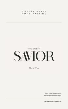 black elegant serif font reading Savior on cream colored background Perfume Branding, Beautiful Serif Fonts, Luxury Fonts, Best Serif Fonts, Blog Font, Serif Logo, Free Commercial Fonts