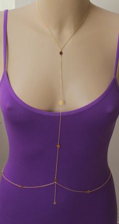 FREE SHIPPING   Beyonce Body ChainWater by NightingaleWorkshop, $34.00 Beyonce Body, Gold Body Chain, Chain Bra, Silver Bodies, Chain Dress, Body Harness, Belly Chain, Chain Necklaces, Beach Jewelry