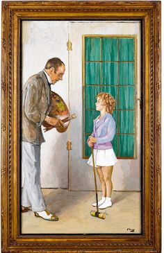 Sir John Lavery's self-portrait with Shirley Temple, the most famous child star in Hollywood history, was painted in 1936 when she was eight years old. Tom Thomson Paintings, Edouard Manet Paintings, Winslow Homer Paintings, Irish Painters, Shirley Temple Black, Degas Paintings, Claude Monet Paintings, Klimt Paintings