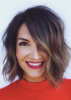 Cute Bob Hairstyles, Brunette Ombre, Hairstyles Bob, Wavy Bob Hairstyles, Long Bob Hairstyles, Penteado Cabelo Curto, Trending Hairstyles, Short Bob Hairstyles, Bob Hairstyle