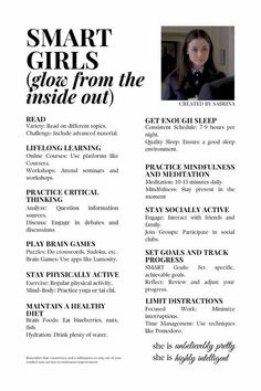 How To Improve Intelligence, Guide To Be Rory Gilmore, How To Glow From The Inside Out, Life Routine Daily, Career Glow Up, How To Get More Intelligent, How To Create A Study Guide, How To Look Smart In School, How To Become The Most Interesting Person In The Room