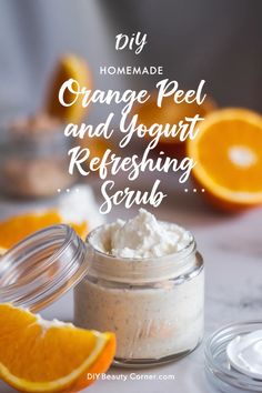 Citrus Glow DIY Orange Peel & Yogurt Scrub Recipe Diy Face Scrubs, Homemade Face Scrub, Face Scrub Recipe, Scrub Homemade, Face Scrubs, Diy Face Scrub, Diy Beauty Treatments, Face Scrub Homemade, Exfoliating Mask