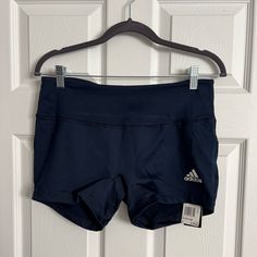 Adidas Work Out Shorts. Brand New. Size L. Stretchy But Fits Like A Medium, If You Want A More Snug Fit. Adidas Stretch Athletic Shorts For Running, Stretch Training Bottoms With Adidas Logo, Adidas Athletic Shorts For Sports In Athleisure Style, Adidas Stretch Athletic Shorts For Training, Stretch Adidas Bottoms For Gym, Adidas Stretch Bottoms For Gym, Adidas Athletic Shorts For Workout, Adidas Stretch Workout Bottoms, Adidas Athletic Fit Bottoms For Workout