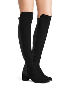 5050 Boots, Stuart Weitzman 5050, Suede High Heel Boots, Stuart Weitzman Boots, City Block, Black High Boots, Faux Suede Boots, Thigh High Boots Heels, Black Knee High Boots