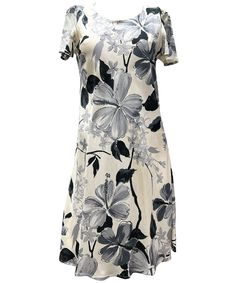 Watercolor Hibiscus Dress with Cap Sleeves - ShakaTime Hibiscus Watercolor, Hibiscus Dress, Easy Wear Dresses, Hawaiian Dresses, Hawaii Dress, Sarong Dress, Dress With Cap Sleeves, Watercolor Dress, Muumuu Dress