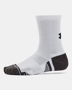 Durable material wicks sweat & dries really fast|New Locked-In Fit design keeps sock securely on heel for an adjustment-free fit|Medium cushioning throughout foot for comfort & protection|Mesh panels on top of foot for added breathability|Built-in arch support helps reduce foot fatigue Comfortable Sweat Resistant White Socks, Comfortable White Socks With Arch Support, Comfortable White Socks For Training, Comfortable White Socks For Outdoor, Comfortable Sports Socks With Arch Support, Comfortable Breathable White Socks, Comfortable White Breathable Socks, Comfortable White Sweat Resistant Socks, Casual White Running Socks