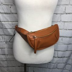 Beautiful Brown Fanny Pack By Inc International Concepts! Gold Hardware. Pebbled Leather. Zipper Closure. Multiple Sizes. Nwt! Authentic I Am A Posh Ambassador, So Purchase With Confidence No Tradesno Pplno Low Balls Casual Brown Belt Bag With Belt Loops, Chic Brown Belt Bag With Zipper Closure, Brown Belt Bag With Zipper Pocket, Casual Brown Shoulder Bag With Belt Loops, Casual Brown Belt Bag, Red And Black Snake, Small Backpack Purse, Snake Skin Handbag, Leather Fanny Pack