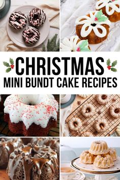 christmas mini bundt cake recipes that are easy to make and delicious for the whole family