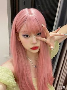 Light Pink Hair, Pink Hair Dye, Korean Hair Color, Girl With Pink Hair, Hair Color Pink