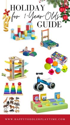 Best Toys for 1-Year-Olds (2024) - Happy Toddler Playtime Best Toys For One Year Old, Easy Kid Activities, Best Toddler Toys, Play Based Learning Activities, Toy Wagon, Toy Barn, Push Toys, Best Toys, Bright Ideas