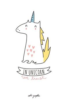 an unicorn with a heart on it's back and the words i love unicorn