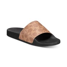 COACH brings sporty dimension to a classic slip-on profile with embossed logo details on the effortless Udele Sport slide sandals..Manmade.Manmade sole.Wipe clean.Imported Sport Pool, Formal Loafers, Slides Women, Wedge Pumps, Brooch Jewelry, Men's Jewelry Rings, Coach Shoes, Sunglasses Branding, Pump Sandals