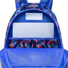 It's ''Aloha'' from Stitch who totally flips for this backpack with its colorful rainbow inspired design. The excited extra-terrestrial is pictured standing on his head on this colorful carry all that has such adaptive features as zipper pulls and detachable straps. Pair it with the coordinating Stitch adaptive lunch box to put them in a school daze! All accessories (water bottle, lunch tote, etc.) sold separately. Genuine, Original, Authentic Disney Store Product. Stitch Backpack, Animal Backpacks, School Daze, Picture Stand, Extra Terrestrial, Lunch Tote, Disney Kids, School Fits, Colorful Rainbow