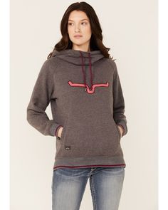 Kimes Ranch Women's Two-Scoops Logo Hoodie Sweatshirt, Charcoal Kimes Ranch Jeans Betty, Ariat Hoodies Women, Womens Carhartt Hoodie Yellowstone Heather, Kimes Ranch Hoodie, Western Sweatshirts & Hoodies, Kimes Ranch, Drawstring Hoodie, Get Directions, Cowl Neck