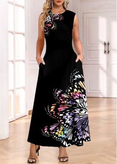 Color:Black;Size:S;Size:M;Package Contents:1 X Dress;Occasion:Other;Style:Casual; Casual Black A-line Maxi Dress, Black A-line Casual Maxi Dress, Black A-line Maxi Dress Casual Style, Black A-line Maxi Dress For Beach, Casual Black Maxi Dress For Spring, Black A-line Maxi Dress For Spring, Black A-line Maxi Dress For The Beach, Latest Dress For Women, Jersey Knit Dress