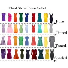 the different types of dresses are shown in this diagram, which shows how each one is colored