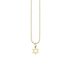 14k yellow gold tiny Jewish star charm necklace. Fine 14k gold lightweight square chain is available in 16" or 18" lengths. Minimalist 14k Gold Star Of David Necklace, Gold Minimalist Star Of David Charm Necklace, Dainty Yellow Gold Star Of David Necklace, Elegant Yellow Gold Star Of David Charm Necklace, Gold Star Of David Necklaces, Jewish Necklace, Jewish Star Necklace, Jewish Star, Jewish Jewelry