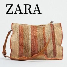 Zara Woven Bucket Bag 6218/910 Nwt Contrast Color Adjustable And Removable Straps Items Are Retail Store Purchases And May Have Been Handled Or Tried On By Store Customers Prior To Sending, Photos Are Taken Of Item With Shipping Label And A Zip Tag Attached To Represent The Item Purchased. Beige Clutch Shoulder Bag With Braided Handles, Beige Shoulder Clutch Bag With Braided Handles, Beige Clutch Bag With Braided Handles, Beige Clutch With Braided Handles, Zara Clutch For Daily Use, Beige Leather Clutch With Leather Handles, Beige Leather Handle Clutch Bag, Zara Beige Shoulder Bag With Adjustable Strap, Zara Straw Bag With Braided Handles For Vacation