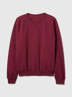 Vintage Soft Raglan Sweatshirt | Gap Baggy Sweatshirt, Maroon Sweatshirt, Gap Sweatshirt, Jumper Short, Fall Trends Outfits, Arch Logo, Toddler Jeans, Raglan Sweatshirt, Vintage Soft