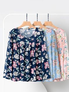 15% off Tops Outfits for Women Casual Home Outfits. Soft & Breathable, You will Love Great Lower Price with High Quality Cotton Tee. Multicolor Floral Print Crew Neck Top, Casual Blue Floral Print Sleepwear, Casual Long Sleeve Sleepwear With Floral Print, Casual Long Sleeve Floral Print Sleepwear, Casual Multicolor Floral Print Sleepwear, Casual Long Sleeve Tops With Plant Print, Floral Print Crew Neck Top For Loungewear, Casual Floral Print Tops For Loungewear, Floral Print Relaxed Fit Tops For Loungewear