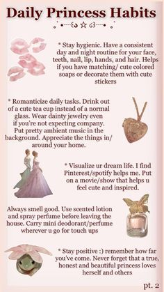 Princess Habits, Journal To Buy, Princess Tips, Tips For Your First Time, Girly Tips, Femininity Tips, Princess Life, Etiquette And Manners