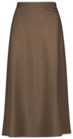 Classic Beige A-line Skirt, Brown Pleated Midi Skirt For Work, Formal Brown Flared Skirt, Formal Brown Midi Skirt, Classic Flowy Skirt, Brown Midi Skirt For Formal Occasions, Formal Brown Skirt For Fall, Brown Formal Skirt For Fall, Classic Brown Formal Skirt