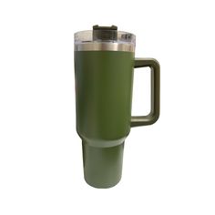 Gretchen’s Designs : Mega Cups 40oz in Army Green - Gretchen’s Designs : Mega Cups 40oz in Army Green Army Green Tumbler Cups, Stainless Steel Dishwasher, Dishwashers, Wall Insulation, Stanley Cup, Cup Holders, Favorite Drinks, Cup Holder, Army Green