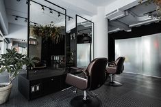 the salon is clean and ready to be used for hairdresser's work