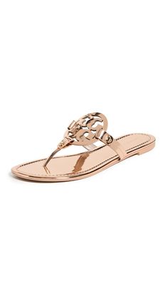 PRICES MAY VARY. Rubber sole Metallic finish, Rigid footbed, Cutout logo at vamp, Thong strap Flip Flop Images, Miller Sandal, Girly Shoes, Almond Flour, Christmas Ideas, Me Too Shoes, Flour, Tory Burch, Rubber Sole