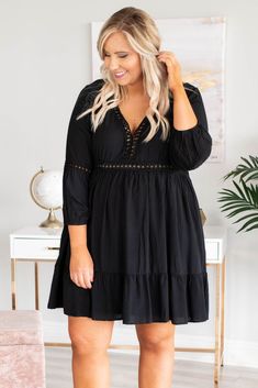 Brighten My Day Dress, Black Plus Size Dress With Boots Country, Outfits For Plus Size Women, Stylish Inspiration, Boho Fits, Inspiration Dress, Plus Size Dresses For Women, Chic Soul, Dress Book, Anniversary Photoshoot