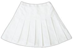 Classic Pleated Cotton Tennis Skirt, Classic Cotton Pleated Tennis Skirt, White Mini Tennis Skirt With Lining, Preppy Pleated Tennis Skirt, White Fitted Tennis Skirt, White Tennis Skirt With Lining, School Uniform Pleated Tennis Skirt, Spring School Uniform Style Tennis Skirt In Solid Color, Solid Pleated Tennis Skirt For School Uniform