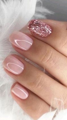 Unghie Sfumate, Shiny Nails, Nail Designs Glitter, Fancy Nails, Chic Nails, Acrylic Nail Designs