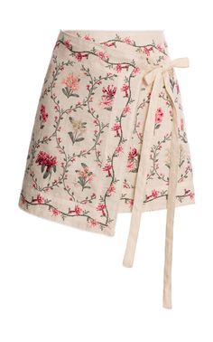 Luna Orquidea Linen Pareo By Agua By Agua Bendita | Moda Operandi Linen Wrap Skirt, Skirt Shapewear, Trendy Fall Outfits, Printed Linen, Skirts For Sale, Wrap Skirt, Moda Operandi, Clothes For Sale, Dresses For Sale