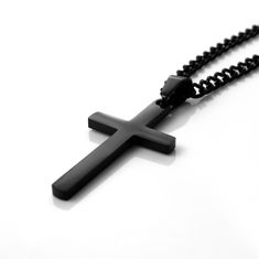 "Other Black Pendant and Chain Lengths available: https://www.etsy.com/listing/956983715/black-cross-necklace-for-men-mens-cross?ref=shop_home_active_4&frs=1 *Christian cross necklace is Highly polished shiny both sides surface simple and classic design pendant with 3mm wide curb chain. *Black Cross Necklace for men, cross pendant with chain High Quality 316L Stainless Steel is Commonly used for jewelry because it will not oxidize or turn black with only minimal maintenance. *Cross Pendant s Classic Black Cross Jewelry, Black Cross Pendant Necklace For Gift, Black Cross Jewelry For Formal Occasions, Minimalist Black Cross Jewelry, Black Stainless Steel Necklace With Cross Pendant, Black Stainless Steel Cross Pendant Necklace, Minimalist Black Cross Pendant Jewelry, Black Cross Pendant For Formal Occasions, Minimalist Black Cross Pendant Necklace