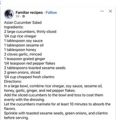 an image of a recipe on twitter with the caption'familiar recipes - follow '