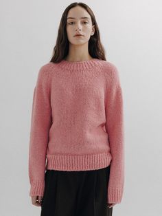 Composition : Recycled poly 50% Poly 42% Wool 8%Color : PinkCountry of Origin : KOREA Pink Sweater, Knitwear, Composition, Wool, The Originals, Clothes For Women, Pink, Clothes, Color