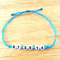 This wax cord bracelet makes the perfect personalized gift! Completely waterproof, adjustable so it will fit any size wrist. Just pull to close. Bracelet in photo is Cerulean. All of my friendship bracelets are made with 100% cotton embroidery floss & my water proof jewelry is made with 100% waxed polyester cord. Any other supplies I use are all natural & eco friendly & everything is made in a smoke-free & pet-free home! Adjustable Casual Wristband For Birthday, Casual Adjustable Wristband For Birthday, Adjustable Blue Friendship Bracelets For Birthday, Personalized Adjustable Bracelets For Summer, Adjustable Casual Friendship Bracelets For Birthday, Adjustable White Waxed Cord Friendship Bracelets, White Waxed Cord Bracelet As A Gift, Adjustable Summer Birthday Bracelets, White Waxed Cord Bracelets For Gifts