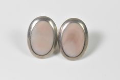 Sterling silver and pink stone pierced earrings. 4.9 grams in weight and measure 7/8" x 5/8". Very nice condition. ap24817 Pink Oval Hallmarked Earrings, Pink Stone, Earings Piercings, Jewelry Earrings Studs, Etsy Earrings, Jewelry Earrings, Stud Earrings, Sterling Silver, Stone