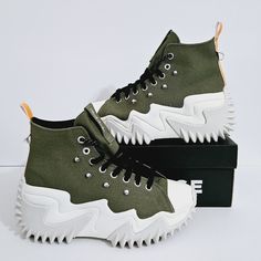 Men 3.5/Wmn 5 Men 4.5/Wmn 6 Men 6.5/Wmn 8 Men 8/Wmn 9.5 Men 8.5/Wmn 10 New Without Box -A04171c Casual Lace-up Sneakers With Spikes, Casual Spiked Lace-up Sneakers, Converse Lace-up Sneakers With Textured Sole, Converse Sneakers With Textured Sole And Lace-up, Converse White Sneakers, Converse Shoes Men, Converse Run Star Motion, Shopify Sales, Look Legging