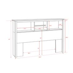 an image of a white cabinet with measurements