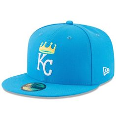 Men's Kansas City Royals New Era Blue 2017 Players Weekend 59FIFTY Fitted Hat Blue Fitted Hat For Baseball Season, Blue Curved Brim Hat For Baseball Season, Blue Fitted Hat With Flat Brim For Baseball Season, Blue Flat Brim Fitted Hat For Baseball Season, Blue Flat Bill Baseball Cap For Spring, Blue Snapback Hats For Spring, Blue Snapback Visor Hat For Spring, Blue Flat Bill Hats For Spring, Blue Visor Snapback Hat