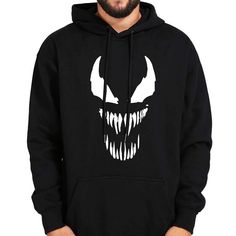 Comic Thick Venom Hoodie Sweatshirts Men Spiderman Superhero Anime Cool Black Autumn Winter Tops Plus Velvet Warm Hoody Shipping from the US. Easy 30 day return policy, 100% cotton, Double-needle neck, sleeves and hem; Roomy Unisex Fit. Pop Culture Black Hoodie With Graphic Print, Black Pop Culture Hoodie With Graphic Print, Black Pop Culture Long Sleeve Sweatshirt, Black Long Sleeve Pop Culture Sweatshirt, Superhero Hoodie For Streetwear, Sports Hoodie For Halloween With Long Sleeves, Sports Long Sleeve Hoodie For Halloween, Long Sleeve Sports Hoodie For Halloween, Black Crew Neck Sweatshirt For Cosplay