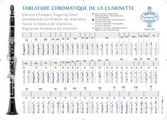 an image of a flute with music notes on it and the words tablature chromatique de la clantette