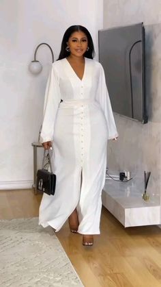 3pcs Dress For Women, Ladies Material Styles, Nice Ankara Gown Styles, White Boubou Gown Styles, White Boubou Styles For Women, Simple Dinner Wear For Ladies, Simple Gown Style For Vintage Material, White Dress Outfit Classy Elegant, All White Church Outfit