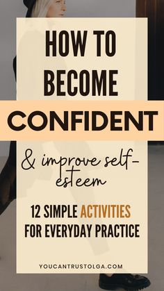 How to Develop Confidence in Yourself (12 Original Tips) Developing confidence has never been easier! Check out these 12 confidence building activities and build self worth and self love from scratch! self improvement tips on how to better yourself | relationships | personal development goals | how to get confidence How To Look Confident Tips, How To Develop Self Confidence, How To Confident, Tips For Self Confidence, Tips For Self Improvement, Activities To Build Confidence, Building A Better Me, Personal Improvement Ideas, Self Love Activity Ideas