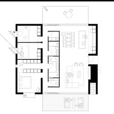 the floor plan for a modern house