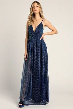 Dresses for Women | Best Women's Dresses Online - Lulus Blue Strapless Glamorous Gown, Blue Spaghetti Strap Evening Dress For Homecoming, Blue Spaghetti Strap Evening Dress For Prom, Blue Spaghetti Strap Prom Evening Dress, Blue Gala Gown With Spaghetti Straps, Glamorous Blue Ball Gown Dress, Blue Spaghetti Strap Gown For Gala, Blue Spaghetti Straps Evening Dress For Gala, Blue Prom Gown With Lined Bodice